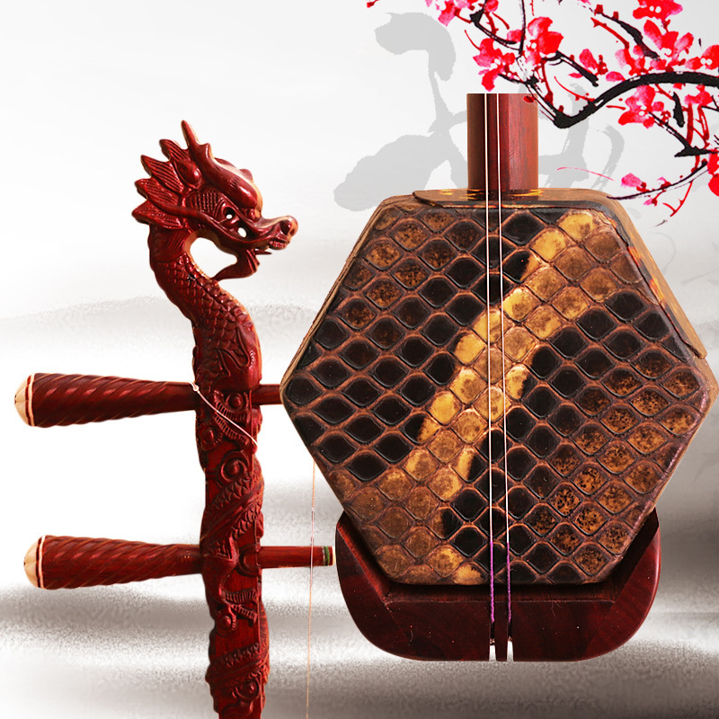 Erhu Violin Chinese - Violon à deux cordes en bois