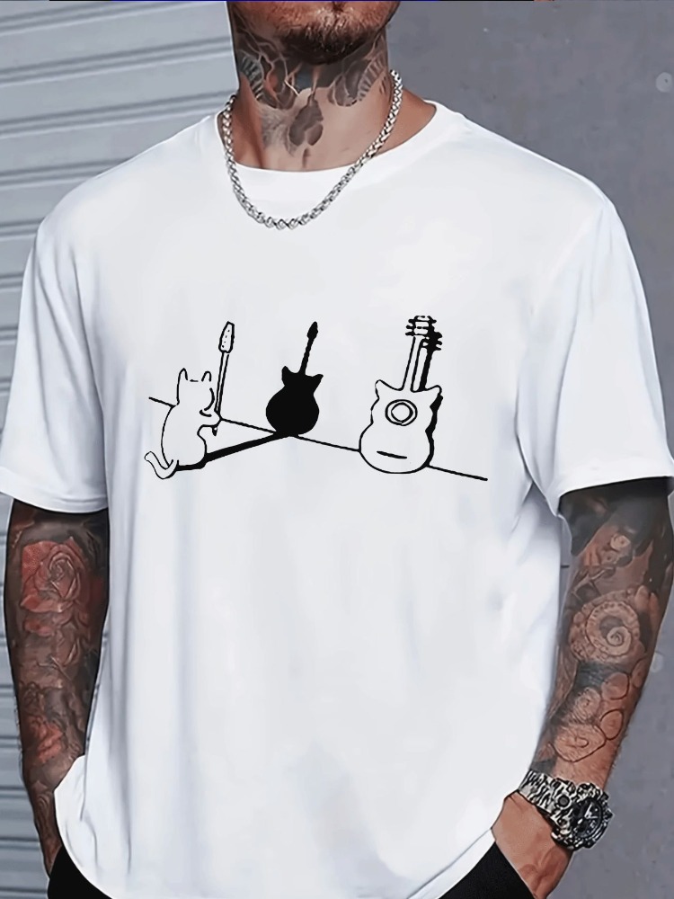 Musical Instrument Poster - T-shirt en coton à manches courtes