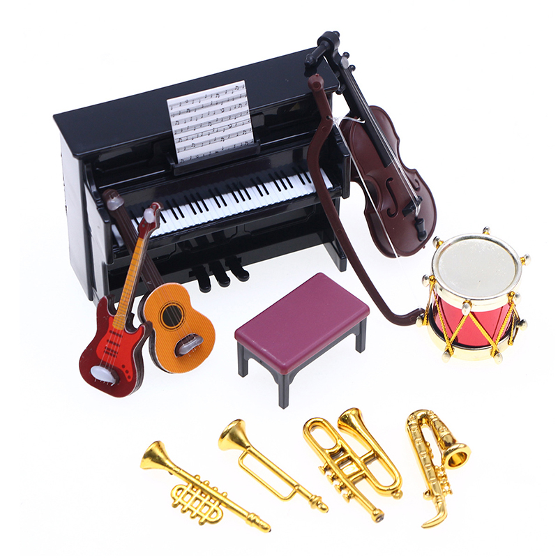 Musical Instrument Like Piano - Ensemble d'instruments de musique miniatures classiques