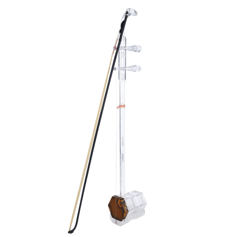 Erhu Violin Chinese - Erhu Hexagonal nouveau Style résine transparente