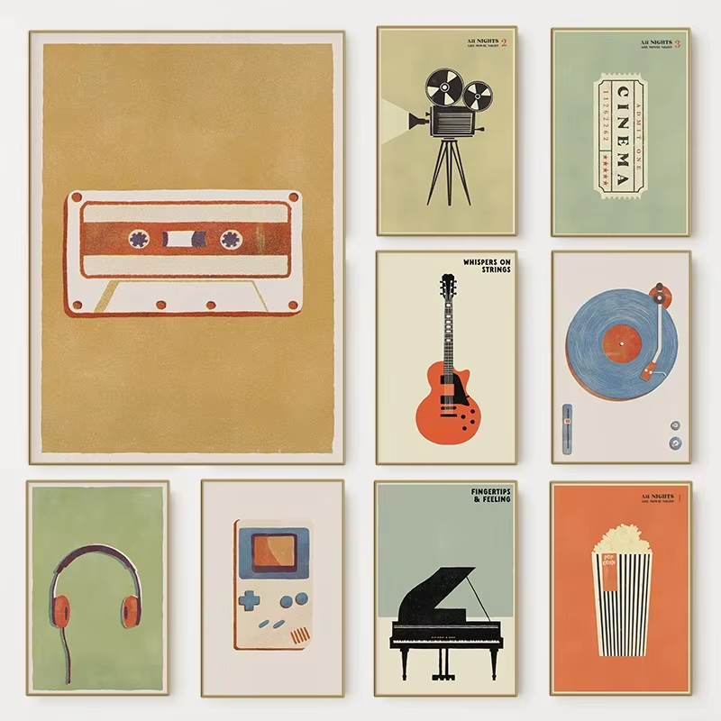 Affiche d'instrument de musiqu - Musical Instrument Poster avis et prix