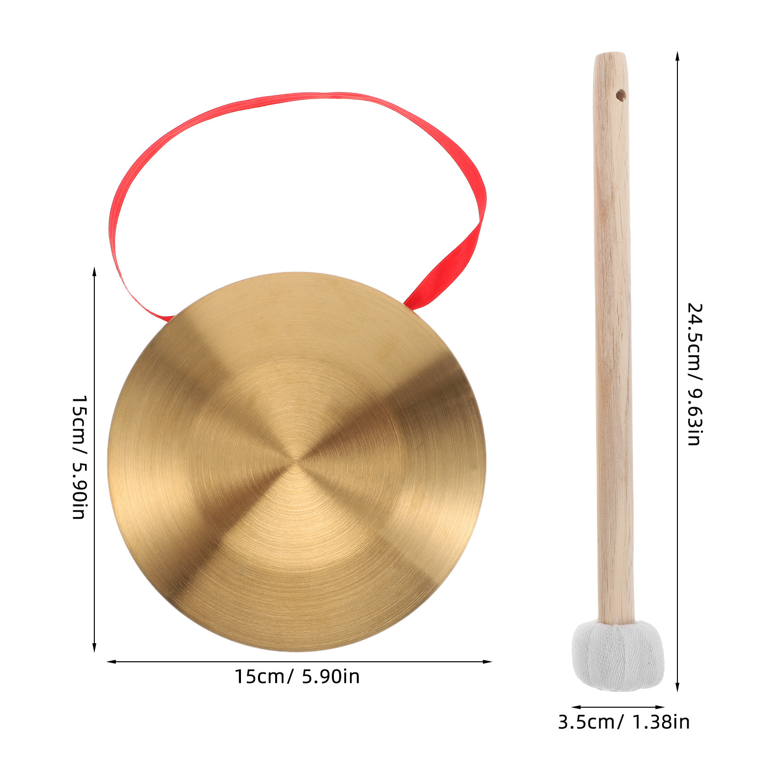 1 ensemble de mini gong portat - L Musical Instrument avis et prix