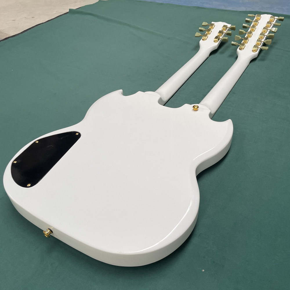 Guitare électrique blanche à d - Electric Guitar Beginner avis et prix